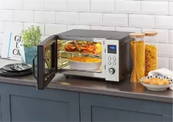 Severin Mikrowelle MW 7777 3-in-1 25 Liter 900 Watt Grill Heißluft Bis 230°C -Deutschland Severin Verkaufs-Shop 02daefb138cd4239de20e5e8c2b41cc9