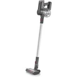 Severin Staubsauger HV 7164, 2-in-1, Grau, Beutellos, Akku 25,9 V, 30 Minuten Laufzeit