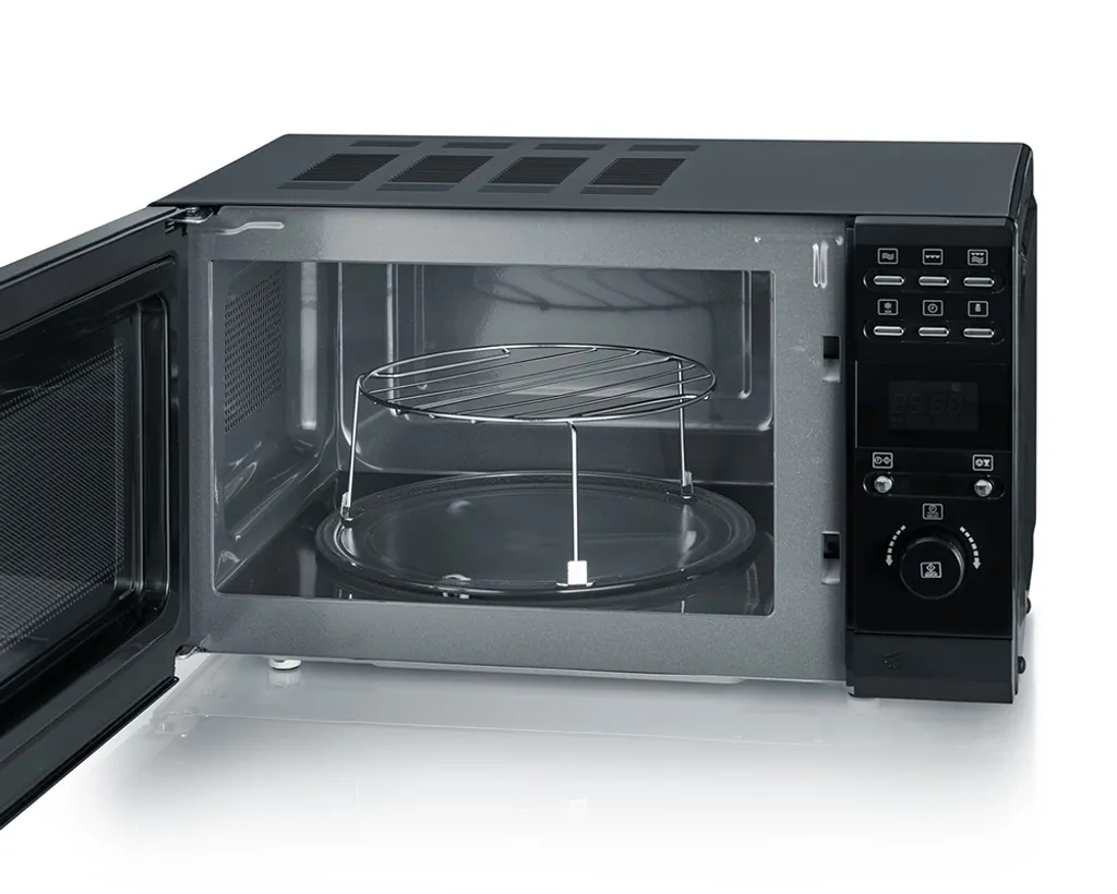 Severin MW 7861 Mikrowelle Mit Grillfunktion 2-in-1 20L 700 Watt Schwarz 2 Severin MW 7861 Mikrowelle Mit Grillfunktion 2-in-1 20L 700 Watt Schwarz – Bild 2