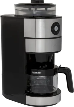 Severin KA 4811 Filterkaffeemaschine Mit Mahlwerk Für 6 Tassen Edelstahl Schwarz -Deutschland Severin Verkaufs-Shop 0827f69f3ec379544e202df765256a16