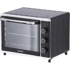 Severin Minibackofen TO 2056, 1600 Watt, Mit Drehspieß, Schwarz, 30 Liter