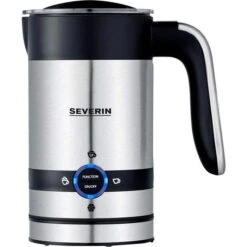 Severin Milchaufschäumer SM 3584, Edelstahl, Antihaftbeschichtung, 200ml, Silber