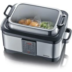 Severin Sous-Vide-Garer SV2447, 550 Watt, Mit Timer, Silber, 6 Liter