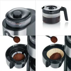 Severin KA 4811 Filterkaffeemaschine Mit Mahlwerk Für 6 Tassen Edelstahl Schwarz -Deutschland Severin Verkaufs-Shop 3ca2cd2727412230f3230c337b8c9f19