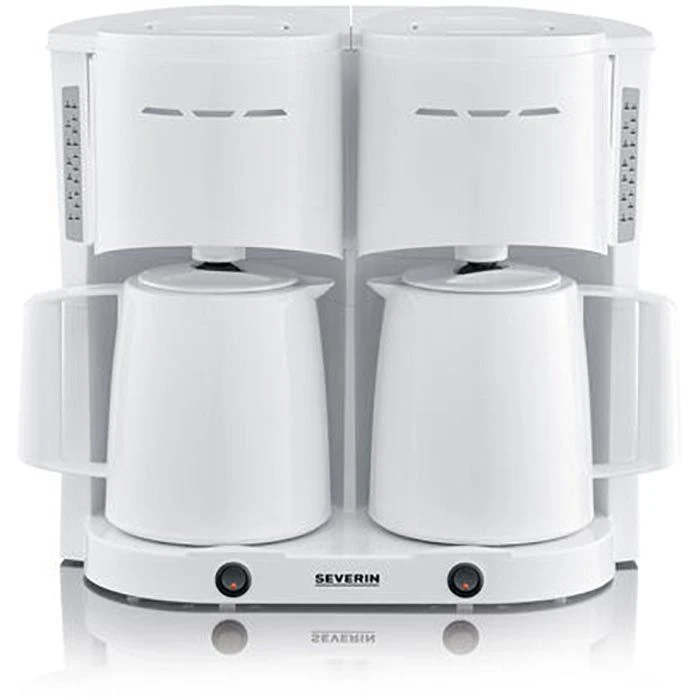 Severin Kaffeemaschine KA 5830, Duo, Mit 2 Thermoskannen, Für Je 8 Tassen, Weiß 1 Severin Kaffeemaschine KA 5830, Duo, Mit 2 Thermoskannen, Für Je 8 Tassen, Weiß