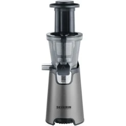 Severin Entsafter ES 3571 Slow Juicer, Schwarz, Edelstahl, 150 Watt