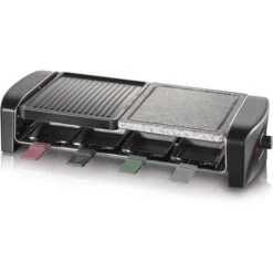 Severin Raclette-Grill RG 9645, 1400 Watt, Wende- & Natursteinplatte, 8 Personen
