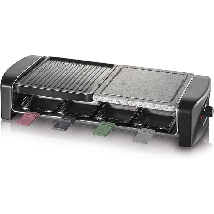 Severin Raclette-Grill RG 9645, 1400 Watt, Wende- & Natursteinplatte, 8 Personen 1 Severin Raclette-Grill RG 9645, 1400 Watt, Wende- & Natursteinplatte, 8 Personen