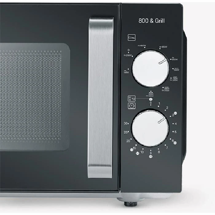 Severin Mikrowelle MW 7762, Mit Grill, 800 Watt, Glasboden, Garraum 20 Liter, Schwarz 3 Severin Mikrowelle MW 7762, Mit Grill, 800 Watt, Glasboden, Garraum 20 Liter, Schwarz – Bild 3