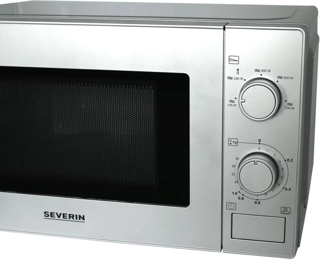 Severin MW 7899, Arbeitsplatte, Solo-Mikrowelle, 20 L, 700 W, Drehregler, Edelstahl 6 Severin MW 7899, Arbeitsplatte, Solo-Mikrowelle, 20 L, 700 W, Drehregler, Edelstahl – Bild 6