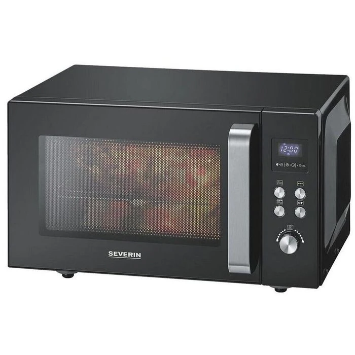 Severin Mikrowelle MW 7763, Mit Grill, 900 Watt, Glasboden, Garraum 25 Liter, Schwarz 1 Severin Mikrowelle MW 7763, Mit Grill, 900 Watt, Glasboden, Garraum 25 Liter, Schwarz
