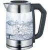 Severin Digital Glas Tee- Und Wasserkocher WK 3477 (edelstahl/schwarz, 1,7 Liter)