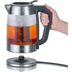Severin Digital Glas Tee- Und Wasserkocher WK 3477 (edelstahl/schwarz, 1,7 Liter) -Deutschland Severin Verkaufs-Shop Severin Digital Glas Tee und Wasserkocher WK 3477@@1340212 2