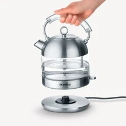 Severin Glas-Wasserkocher Retro WK 3459 (edelstahl/schwarz, 1,7 Liter) -Deutschland Severin Verkaufs-Shop Severin Glas Wasserkocher Retro WK 3459@@1903676 3