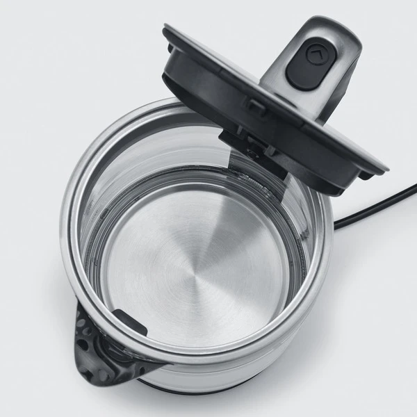 Severin Glas-Wasserkocher WK 3420 (edelstahl (gebürstet)/schwarz, 1,7 Liter) 4 Severin Glas-Wasserkocher WK 3420 (edelstahl (gebürstet)/schwarz, 1,7 Liter) – Bild 4