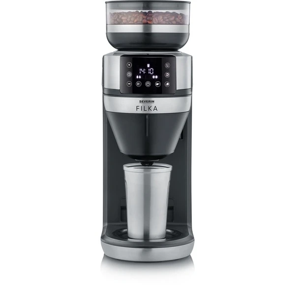 Severin KA 4851, Filtermaschine (schwarz (matt)/edelstahl (gebürstet), Inkl. Thermokanne) – Bild 3