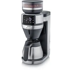 Severin KA 4851, Filtermaschine (schwarz (matt)/edelstahl (gebürstet), Inkl. Thermokanne)