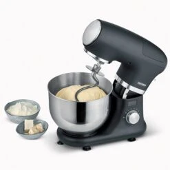 Severin KM 3897, Küchenmaschine (schwarz (matt)/silber) -Deutschland Severin Verkaufs-Shop Severin KM 3897 K chenmaschine@@1907172 2