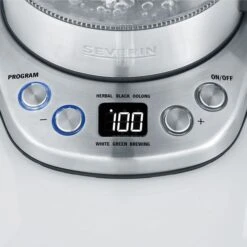 Severin Tee-/Wasserkocher Deluxe Mini WK 3473 (edelstahl (gebürstet)/schwarz, 1,0 Liter) -Deutschland Severin Verkaufs-Shop Severin Tee Wasserkocher Deluxe Mini WK 3473@@1741083 3