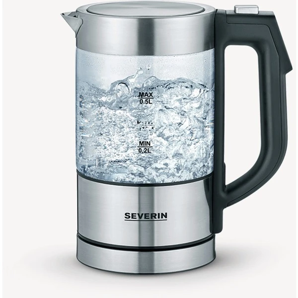 Severin WK 3458, Wasserkocher (edelstahl (gebürstet)/schwarz, 0,5 Liter) 7 Severin WK 3458, Wasserkocher (edelstahl (gebürstet)/schwarz, 0,5 Liter) – Bild 7
