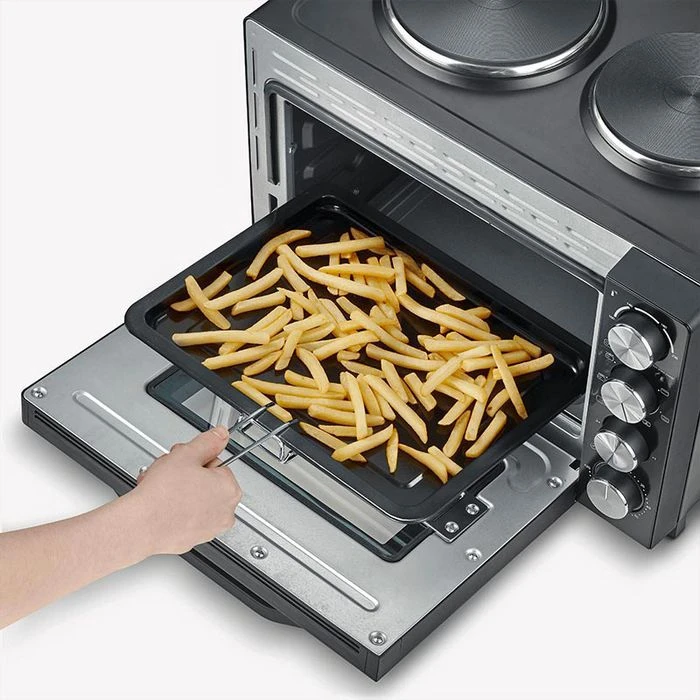 Severin Minibackofen TO 2074, 1500 Watt, Mit Kochplatten & Drehspieß, 30 Liter 5 Severin Minibackofen TO 2074, 1500 Watt, Mit Kochplatten & Drehspieß, 30 Liter – Bild 5