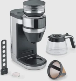 SEVERIN FILKA Vollautomat Für Filterkaffee Mit Glaskanne KA 4850 Aus Edelstahl, Matt-schwarz Edelstahl-gebürstet -Deutschland Severin Verkaufs-Shop d14b71f2f1644ef0951328a7e1cdd1e2