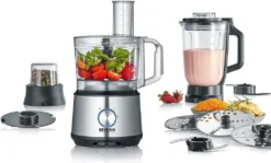 SEVERIN Multifunktionale Küchenmaschine KM 3892 Aus Edelstahl Kunststoff, Edelstahl-gebürstet-schwarz 24 SEVERIN Multifunktionale Küchenmaschine KM 3892 Aus Edelstahl Kunststoff, Edelstahl-gebürstet-schwarz -Deutschland Severin Verkaufs-Shop da8c9f4d415aa91ec1d5fdc8d359e9a2