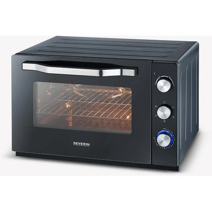 Severin Minibackofen XXL, TO 2073, 2200 Watt, Mit Drehspieß & Pizzastein, 60 Liter 1 Severin Minibackofen XXL, TO 2073, 2200 Watt, Mit Drehspieß & Pizzastein, 60 Liter