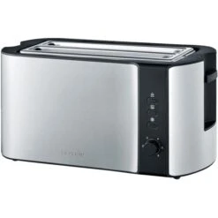 Severin Toaster AT 2590 Langschlitztoaster, 4 Scheiben, 1400 Watt, Edelstahl Gebürstet, Silber -Deutschland Severin Verkaufs-Shop e2940d09d414e6c86acb5a2fdc143b980d35d34b toaster severin at 2590 langschlitztoaster