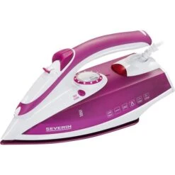 Severin Bügeleisen BA 3243 Violett, Dampfbügeleisen, 2400 Watt, 200ml
