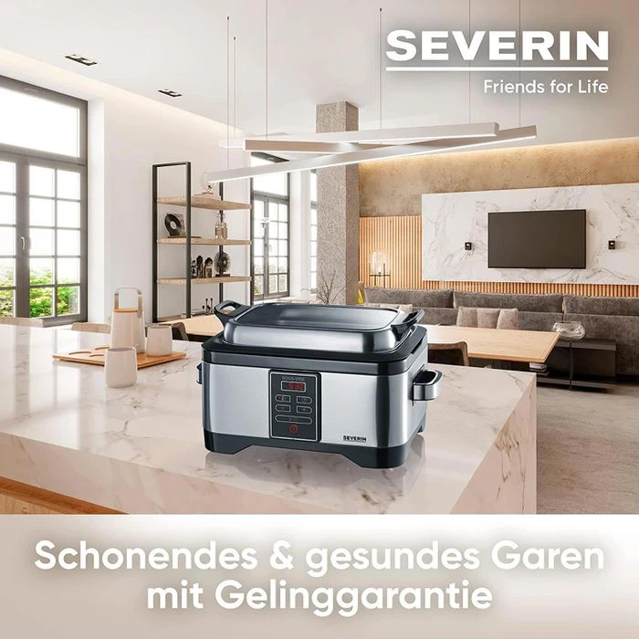 Severin Sous-Vide-Garer SV2447, 550 Watt, Mit Timer, Silber, 6 Liter 2 Severin Sous-Vide-Garer SV2447, 550 Watt, Mit Timer, Silber, 6 Liter – Bild 2