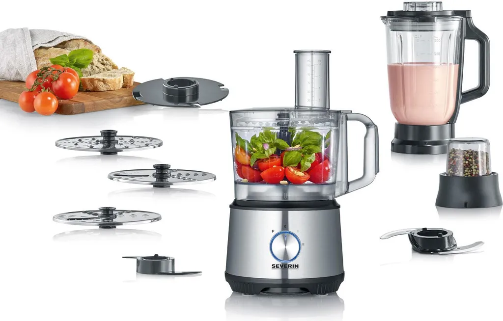 SEVERIN Multifunktionale Küchenmaschine KM 3892 Aus Edelstahl Kunststoff, Edelstahl-gebürstet-schwarz 6 SEVERIN Multifunktionale Küchenmaschine KM 3892 Aus Edelstahl Kunststoff, Edelstahl-gebürstet-schwarz – Bild 6