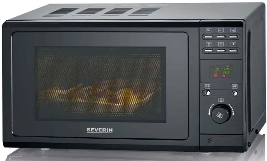 Severin MW 7861 Mikrowelle Mit Grillfunktion 2-in-1 20L 700 Watt Schwarz 4 Severin MW 7861 Mikrowelle Mit Grillfunktion 2-in-1 20L 700 Watt Schwarz – Bild 4